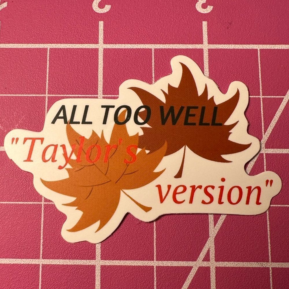 💜13/$13 +Bundle Sticker Sale | MUSIC Taylor Swift Waterproof Sticker